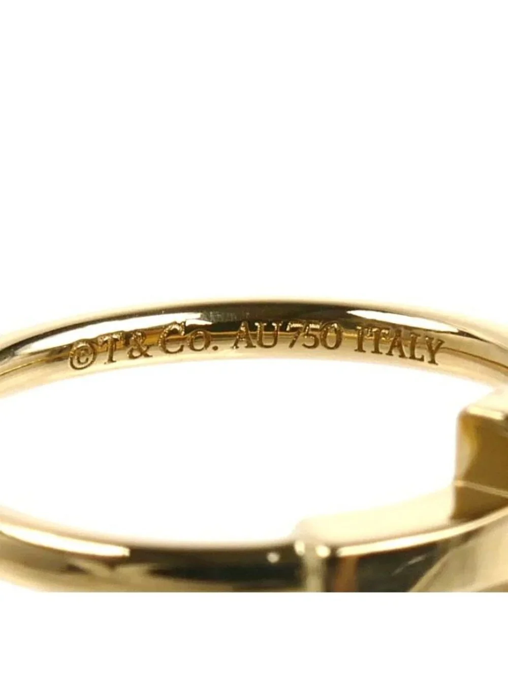 Tiffany & Co 18k Yellow Gold T Wire Ring
